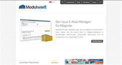 Desktop Screenshot of modulwerft.com