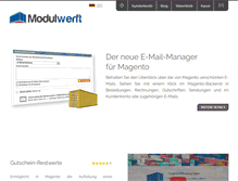 Tablet Screenshot of modulwerft.com